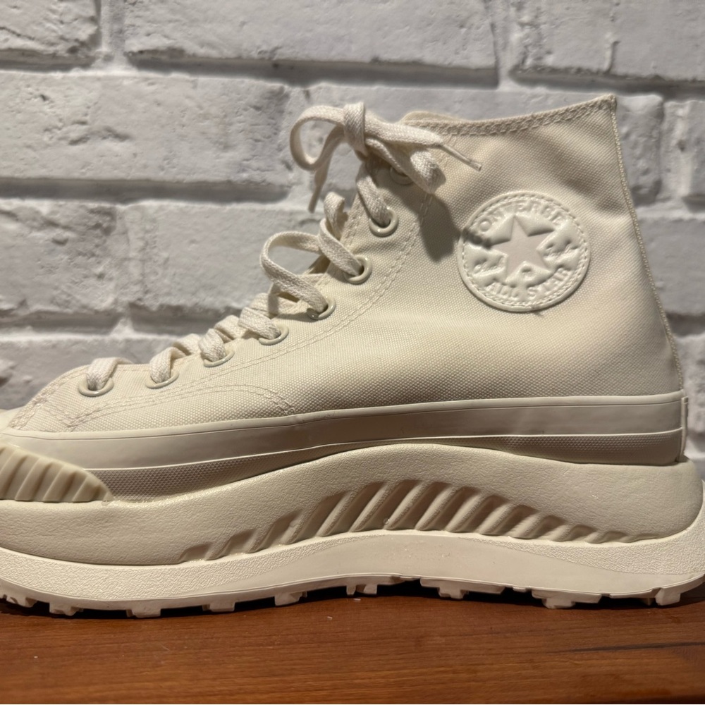 Converse Women's Off-White Platform Sneakers